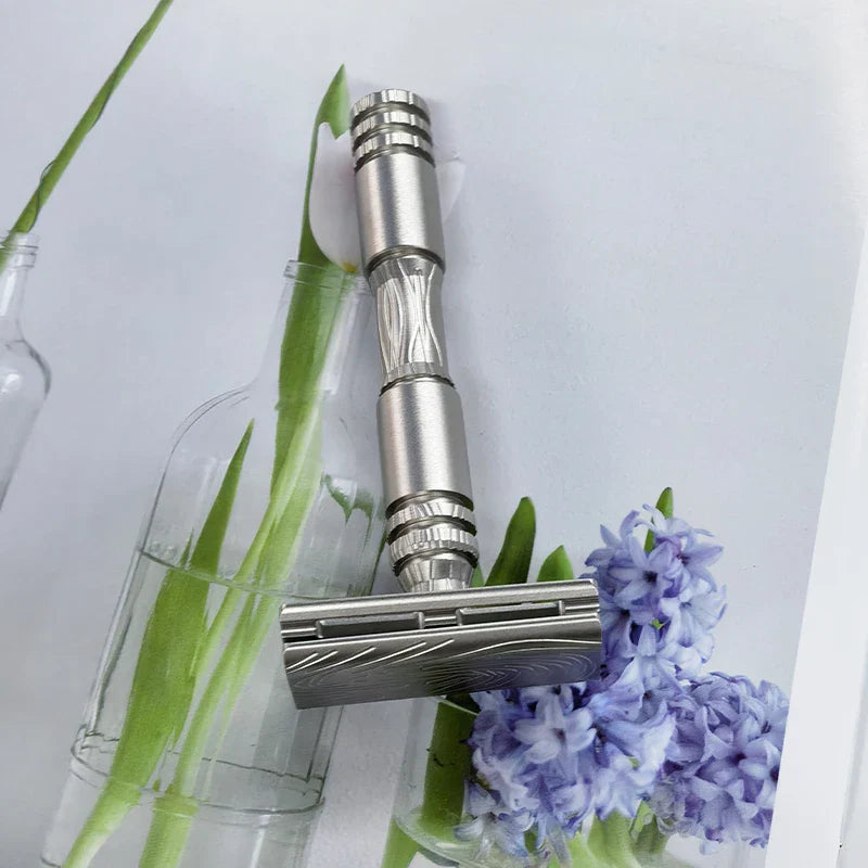 Yaqi Ghost Safety Razor – 316 Stainless Steel Smooth Shave