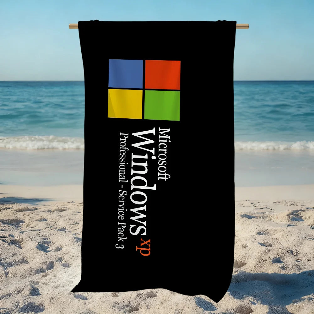 Computer Malfunction Quick-Dry Beach Towel | Funny Tech Gift