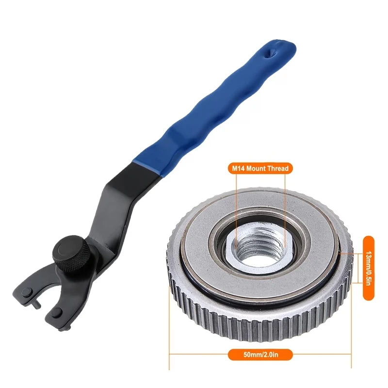 M14 Angle Grinder Hexagonal Nut Screw Pressing Plate Self-locking