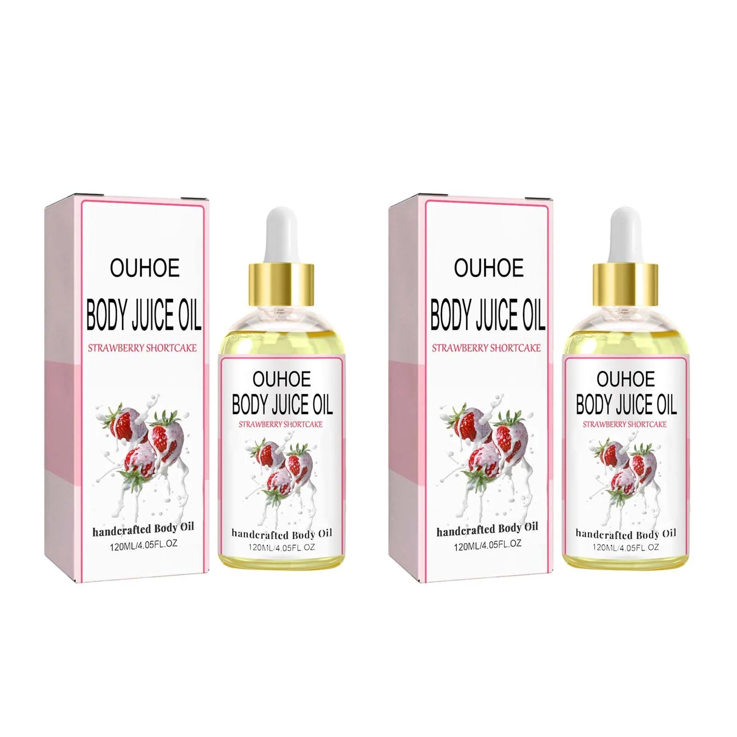 Strawberry Body Oil – Moisturizing, Firming & Dry Skin Relief
