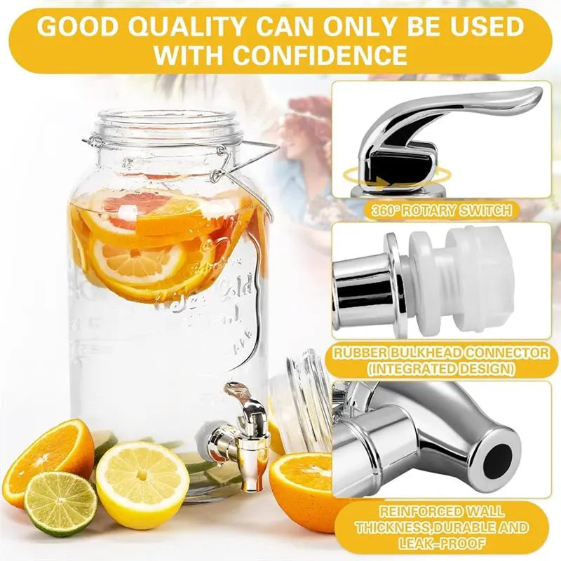Y51A-For Drink Dispenser Spout 2 Pack Replacement Push Style Spigot For Beverage Dispenser Carafe Peaceful Pleasures Health and Wellness