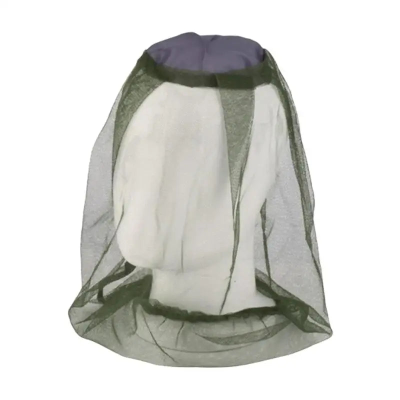 Breathable Mesh Anti Mosquito Fishing Cap Anti Gnat Hat Bug Head Net Cover Insect Mesh Outdoor Traveling Fishing Camping Peaceful Pleasures Health and Wellness Green
