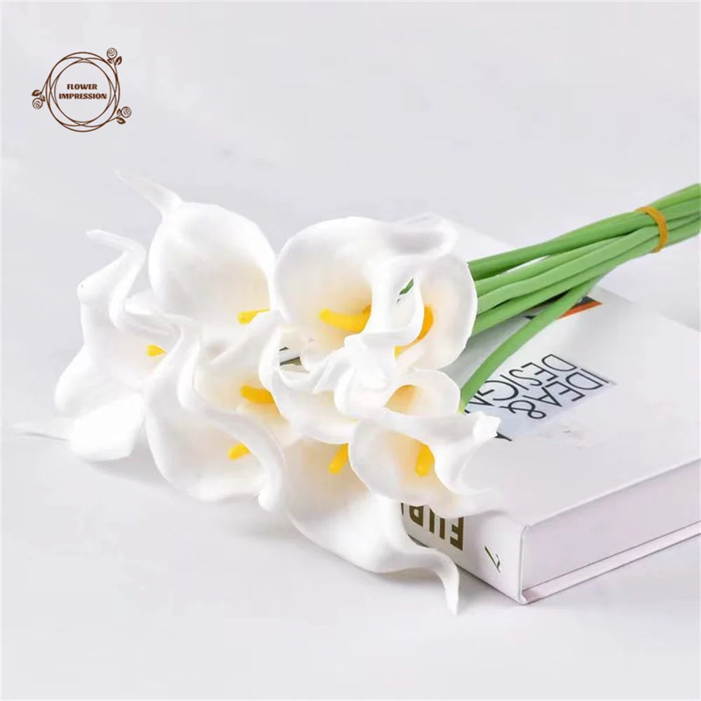 10pcs Artificial Calla Lily Flowers | Wedding & Home Décor