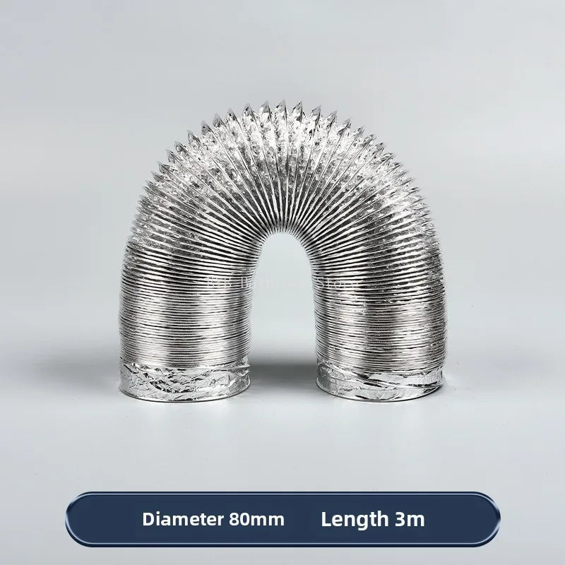 4 Inch Flexible Aluminum Exhaust Duct | 100mm Ventilation Hose