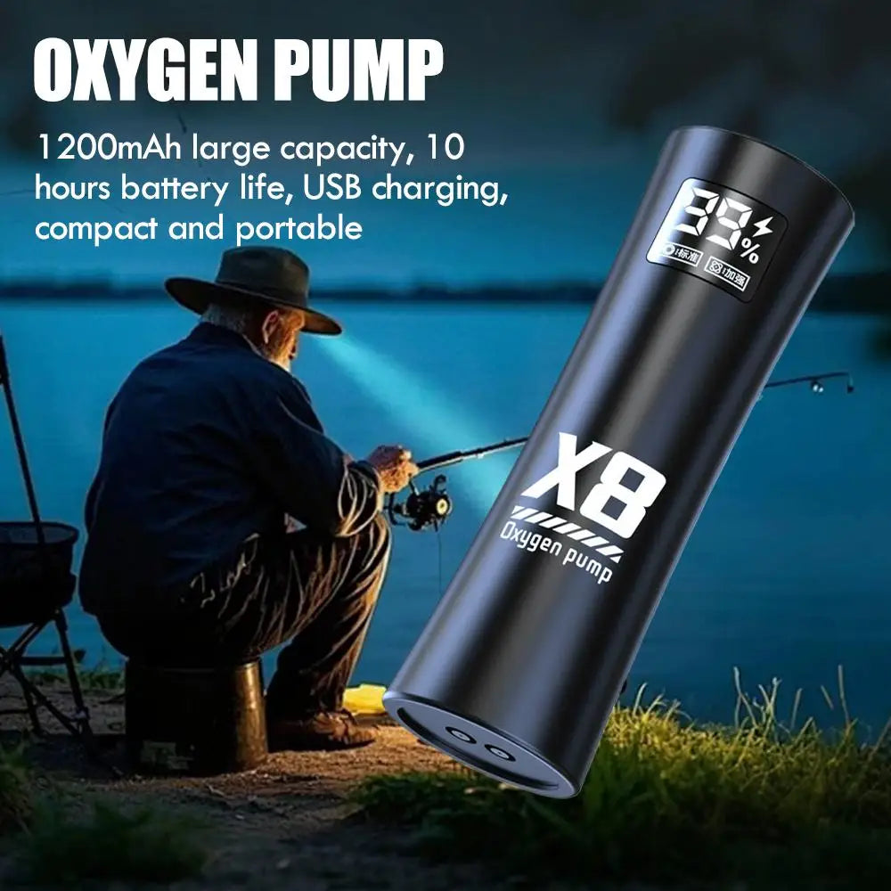 USB Rechargeable Portable Aerator – Dual Motor, Quiet, 10H