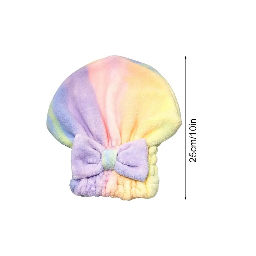 Microfiber Hair Towel Wrap with Bow-Knot | Turban for Curly Hair