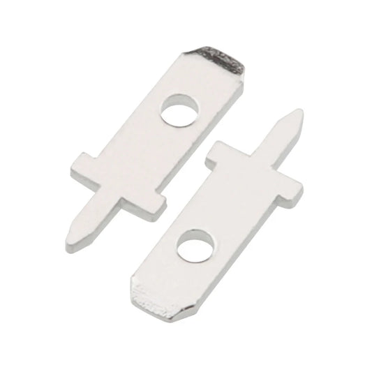 50pcs Spring Terminal PCB Solder Lug 2.8 Inserts Plug Thickness 0.8mm One Legs PCB Welding Sheet Peaceful Pleasures Health and Wellness