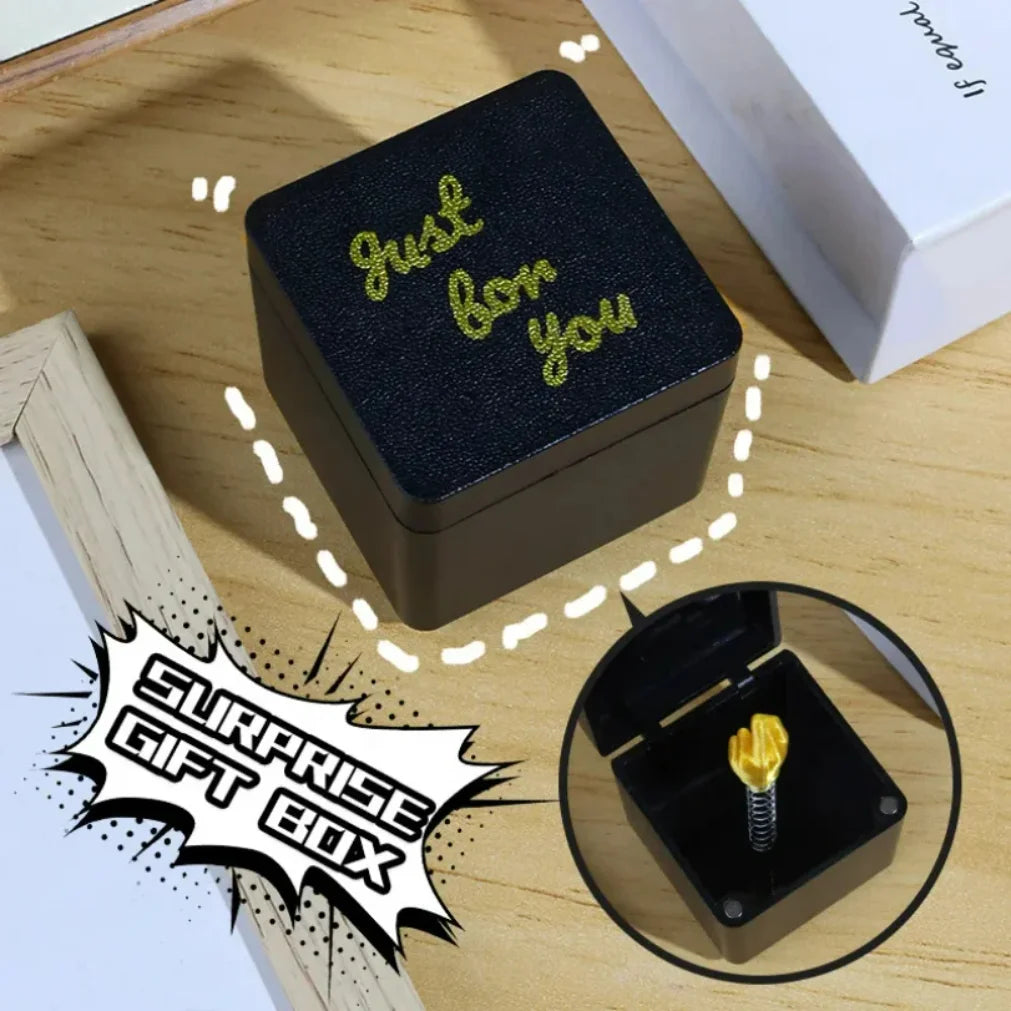 Funny Middle Finger Prank Box | Novelty Christmas Gag Gift