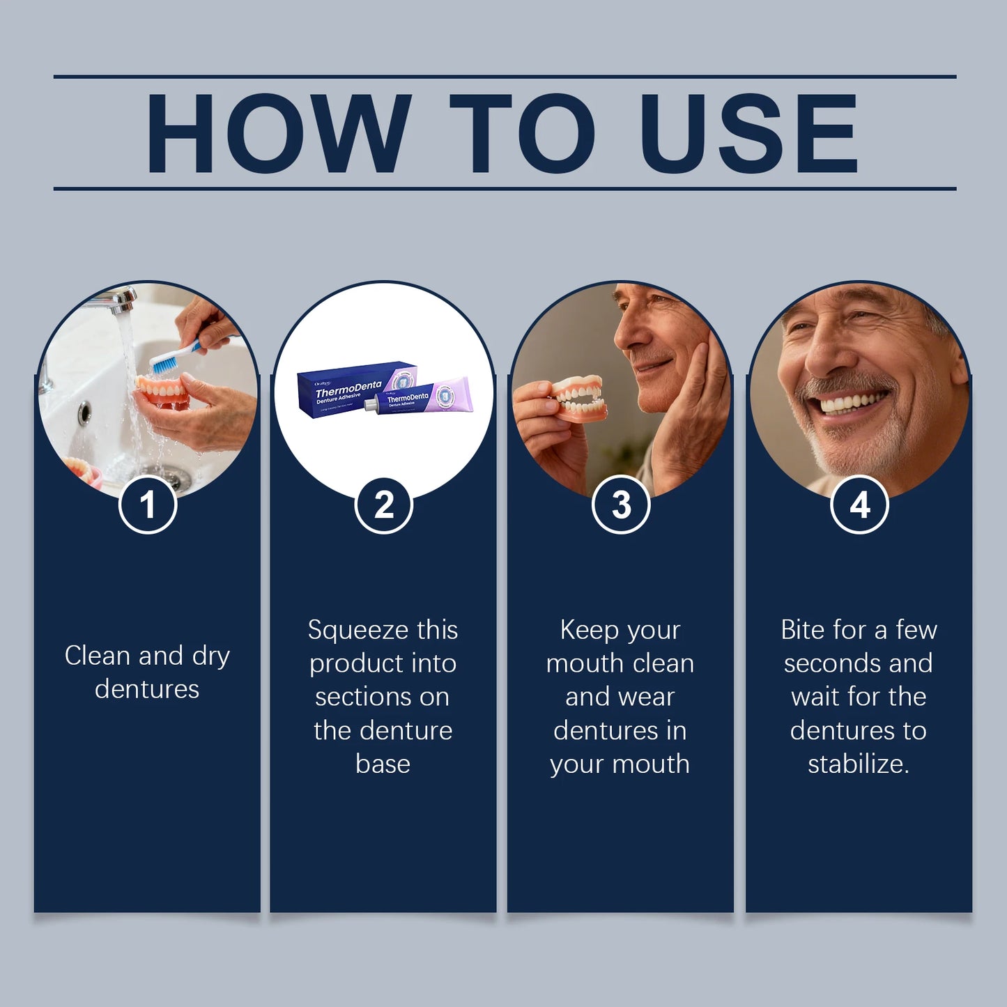40g Denture Fixing Adhesive Silicone Reline Kit | Long-Lasting