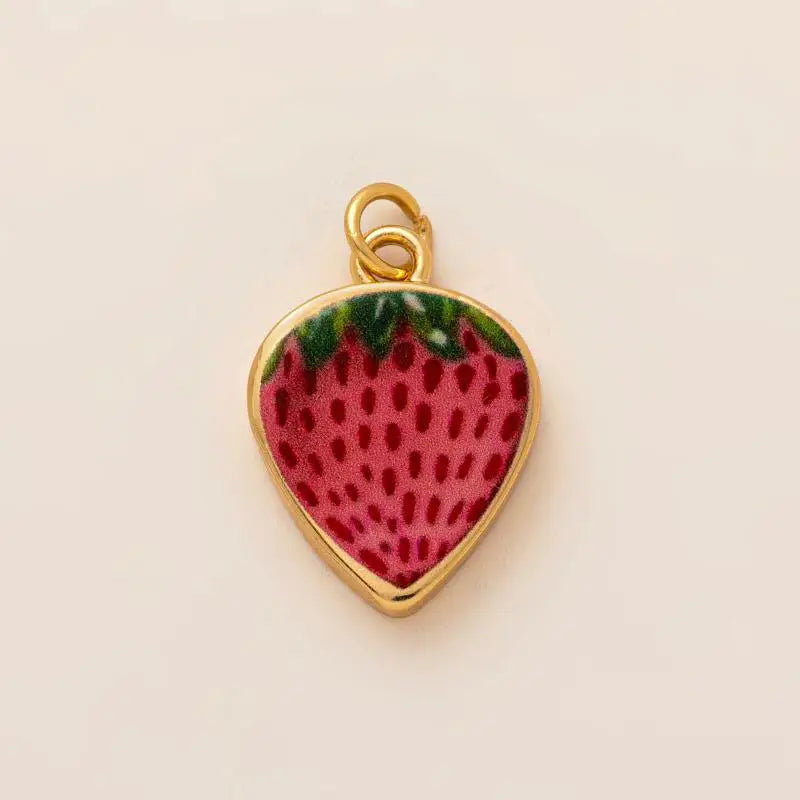 DIY Butterfly Flower Pendant – Gold-Plated Color Block Charm