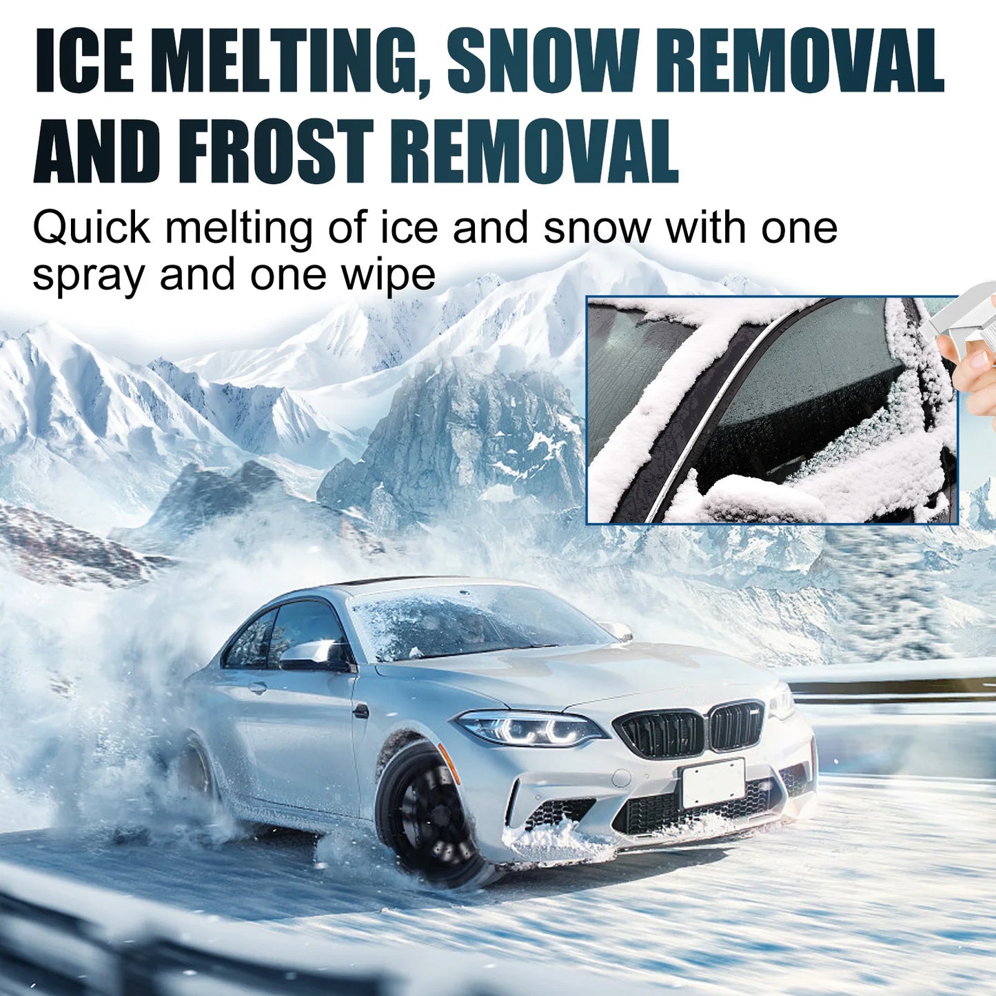 RayHong Car Ice & Snow Melt Spray – Anti-Freeze, 100ml