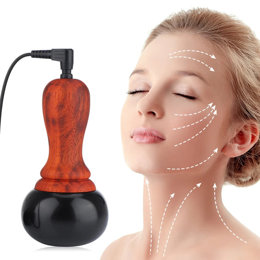 Bianstone Warming Moxibustion Instrument Hot Compress Tuina Tai Chi Ball Home Meridian Hot Stone Guasha Facial Massager 220V Peaceful Pleasures Health and Wellness