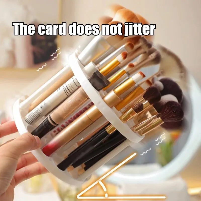 Makeup Brush Storage Rack Desktop Cosmetics Storage Rack Lipstick Makeup Brush Storage Dressing Table Sorting Storage Box Peaceful Pleasures Health and Wellness