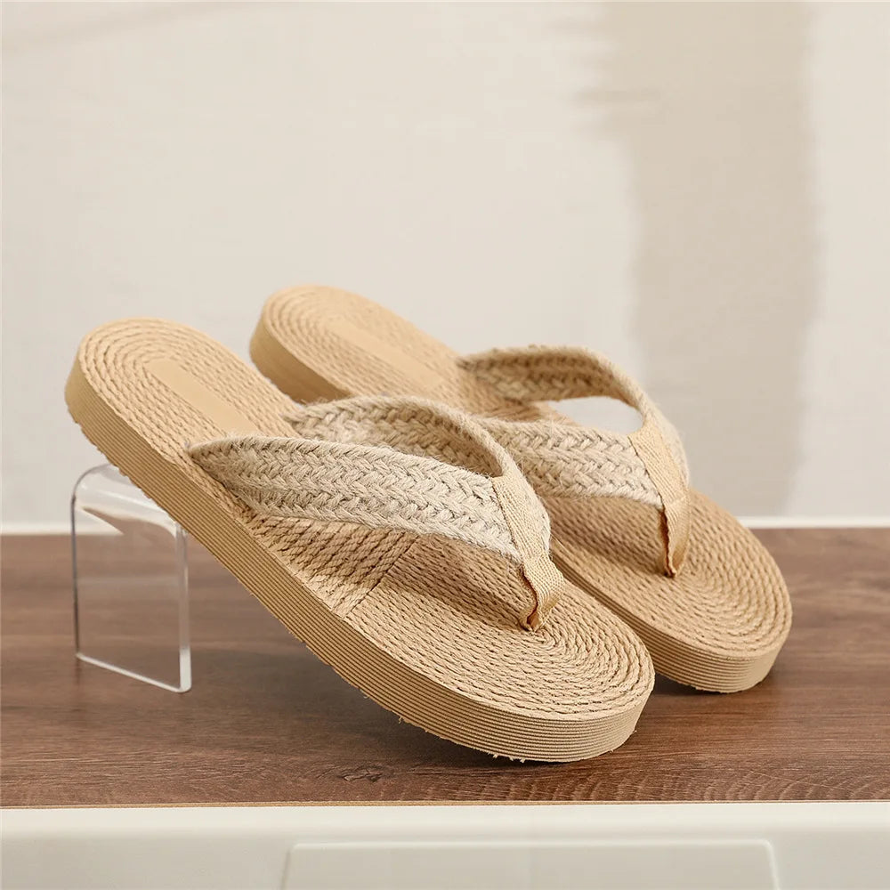 Women's Braided Ankle Strap Flat Sandals | Open Toe EVA Slides