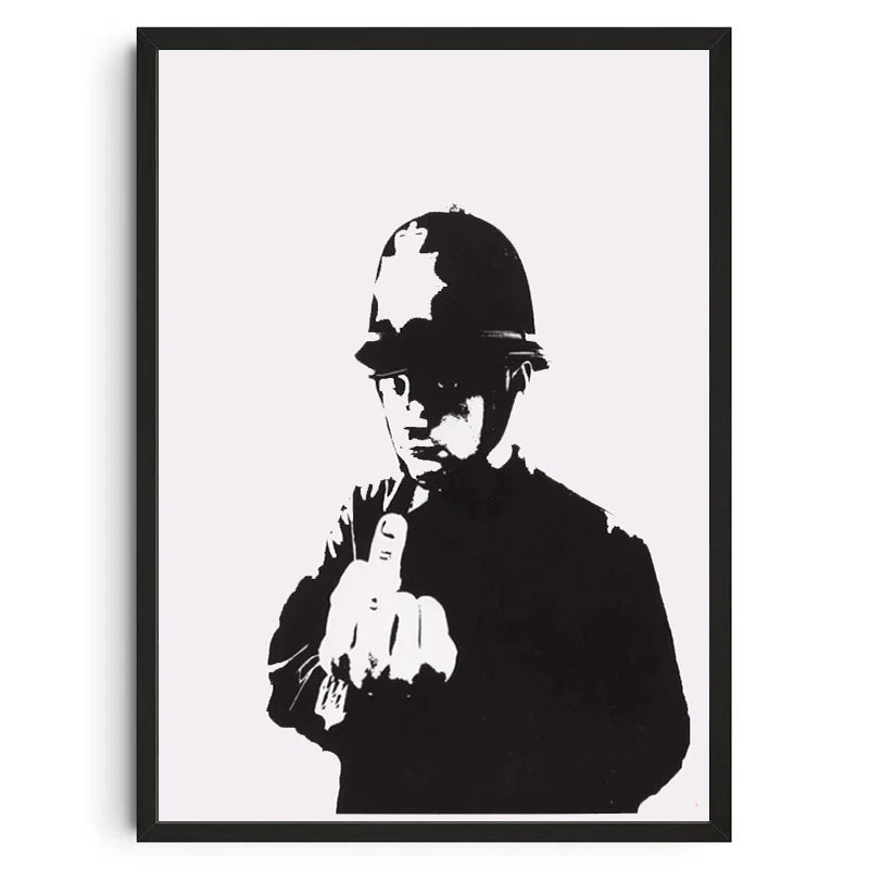 Banksy Graffiti Canvas Wall Art Print | Unframed Home Decor