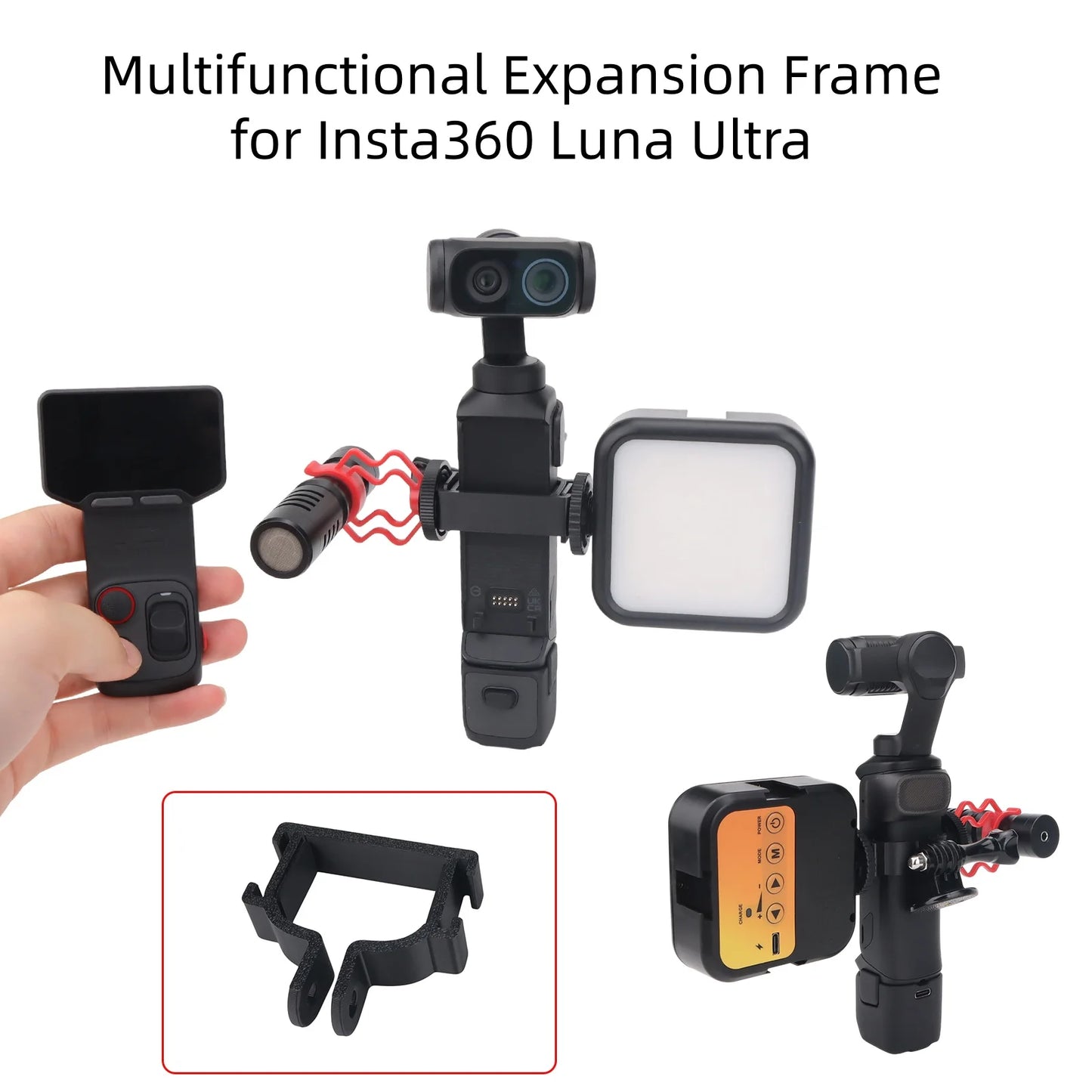 Multifunctional Expansion Frame For Insta360 Luna Ultra Offering More Shooting Angles Without Affecting Image Quality Peaceful Pleasures Health and Wellness