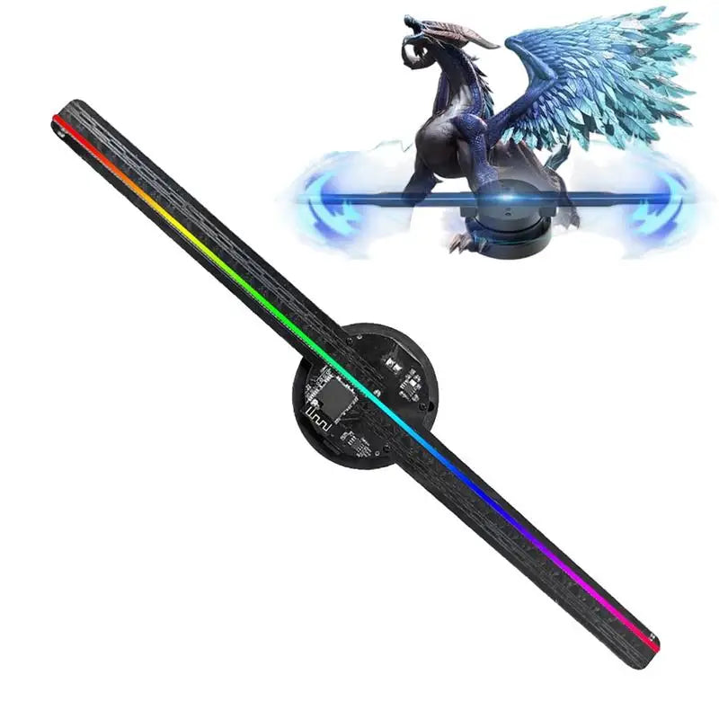 3D Fan Hologram Projector Wifi Control Remote Commercial Advertising Display Hologram Lamp for Christmas Party Peaceful Pleasures Health and Wellness
