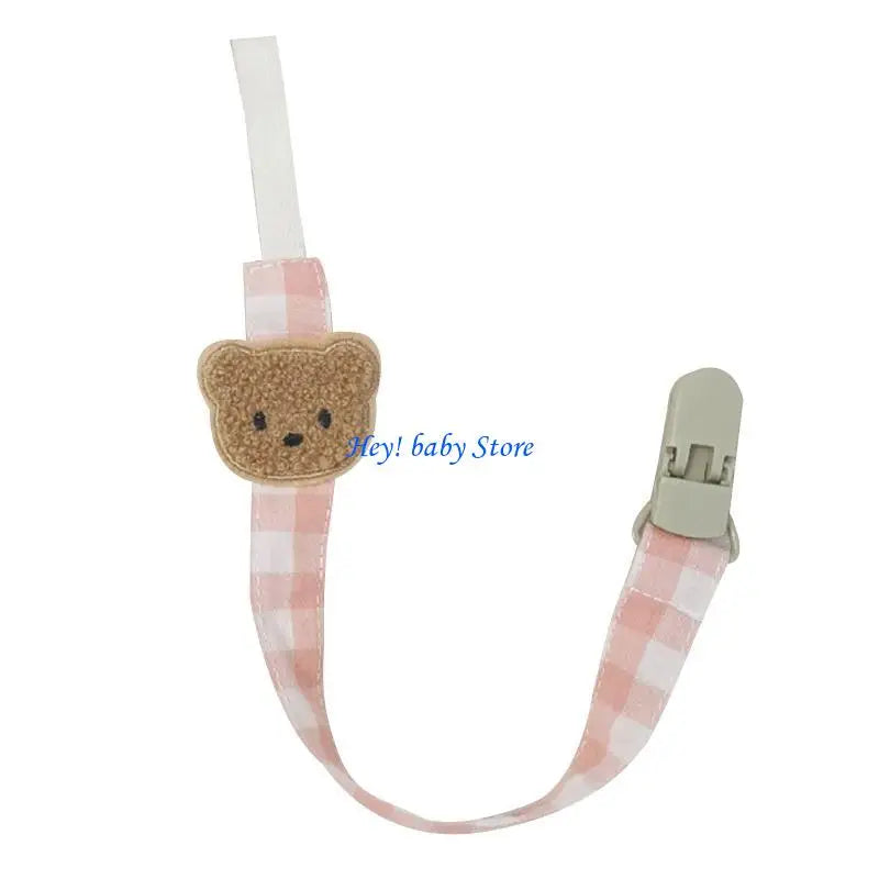 Cartoon Bear Baby Pacifier Clip | Safe Soother Teether Chain