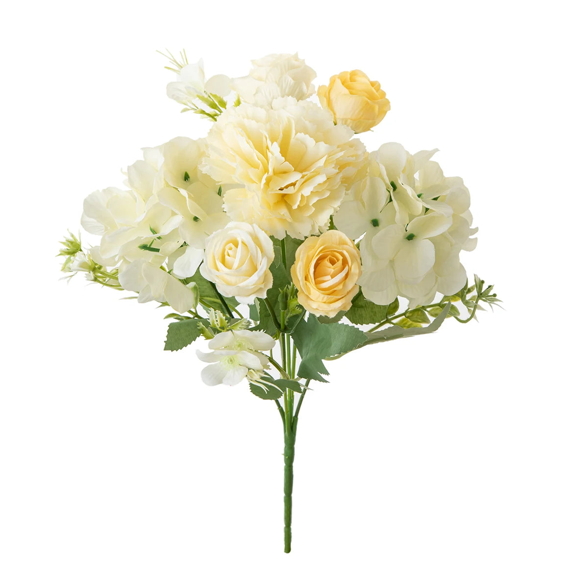 Silk Artificial Carnation Rose Bouquet | Wedding & Home Decor