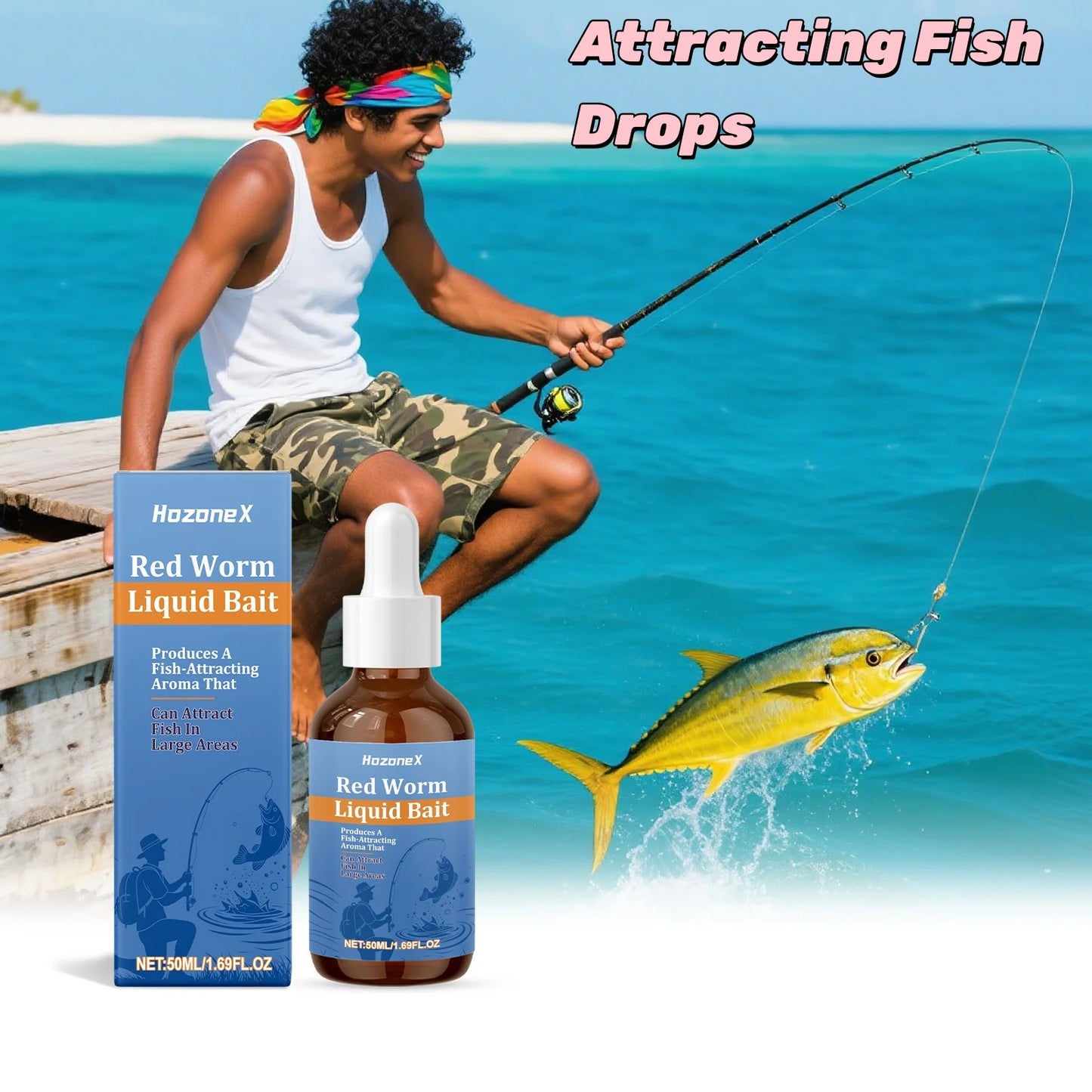 Super Concentrated Fish Attractant Liquid Bait Additive 50ml