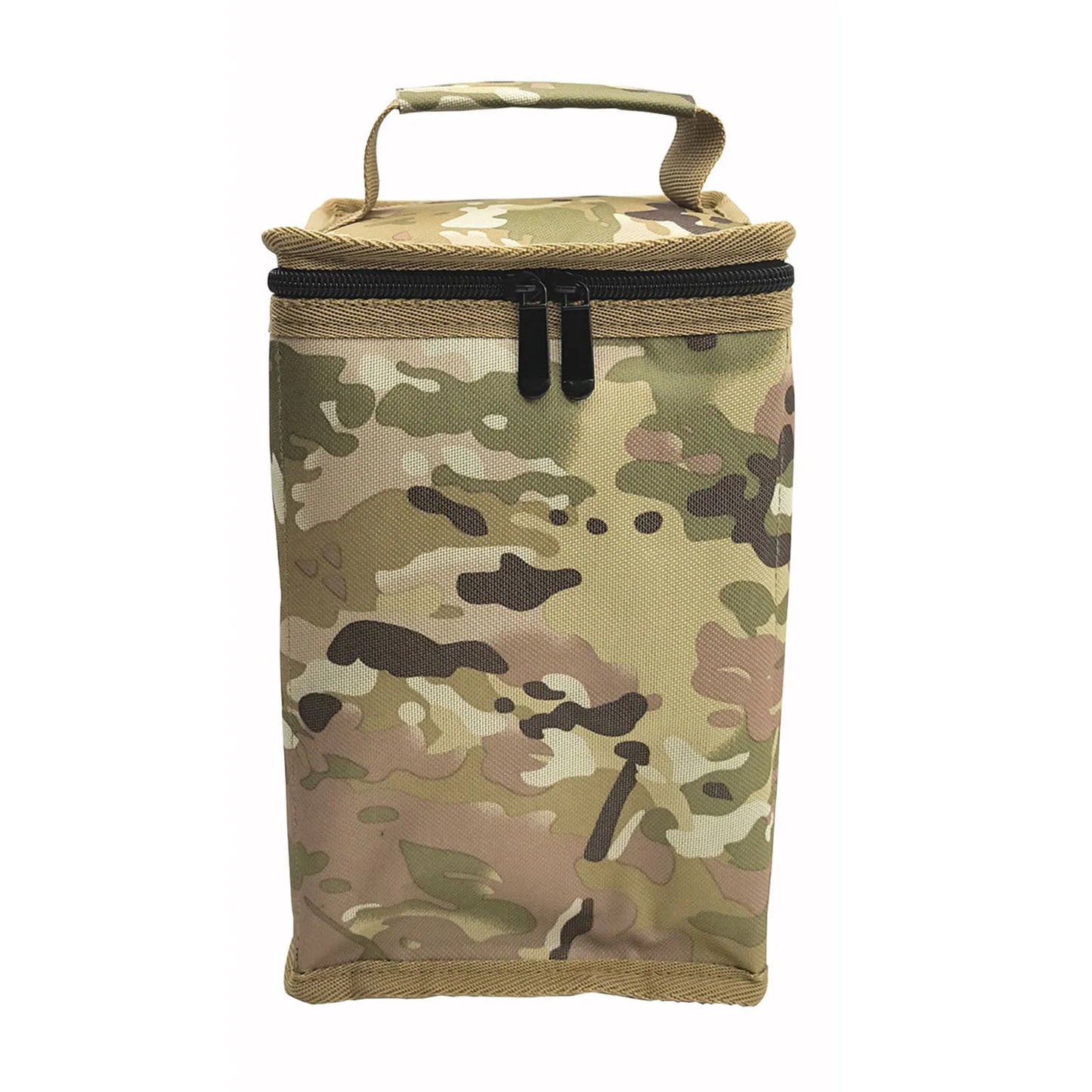 600D Oxford Fabric Can Storage Box with Handle and Zipper Butane Fuel Tank Cover for Outdoor Camping Cooking Travel Picnic Peaceful Pleasures Health and Wellness Camouflage Small