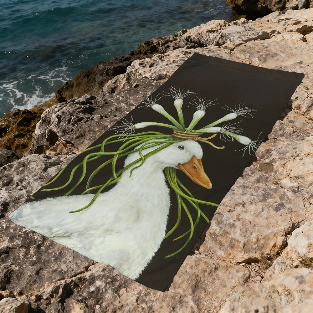 Quick-Dry Animal Print Beach Towel | Soft Microfiber Pool Towel Quick-Dry Beach Towel Peaceful Pleasures Health and Wellness