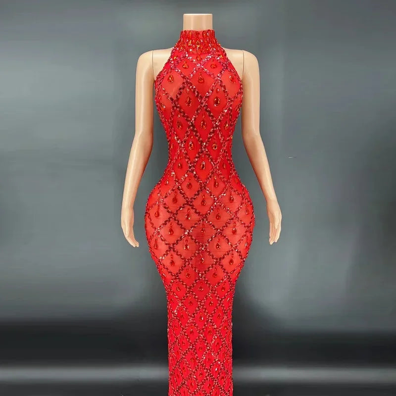 Shiny Rhinestone Women Evening Diamond Dress maternity dresses photoshoot baby shower vestidos para embarazadas فساتين حوامل Peaceful Pleasures Health and Wellness