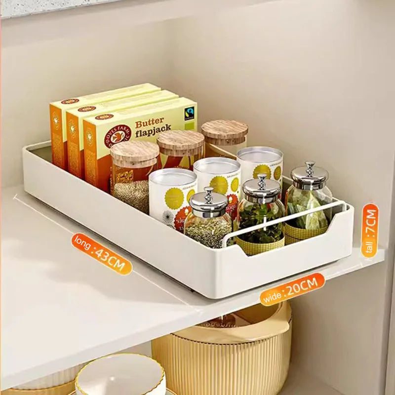 Pull-Out Cabinet Organizer Rack | Spice & Kitchen Drawer