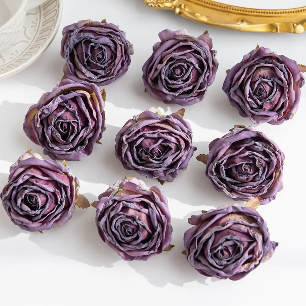 Silk Rose Artificial Flowers – Wedding, Home & Garden Decor Artificial Silk Flowers Peaceful Pleasures Health and Wellness color10 3pcs