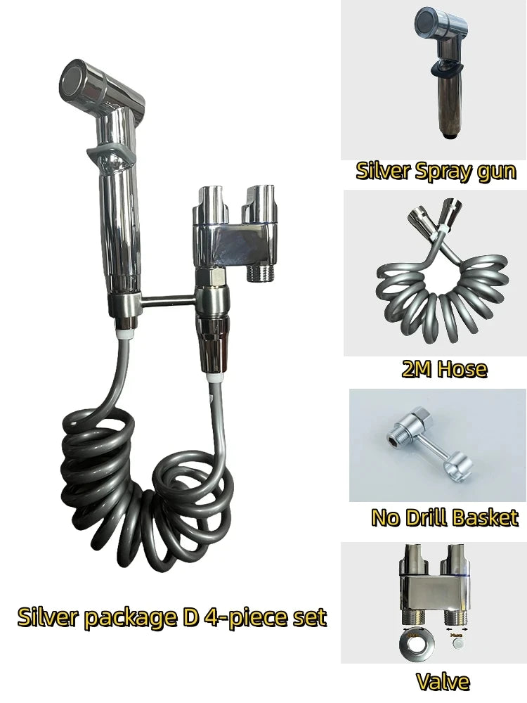 Handheld Bidet Sprayer Set – High-Pressure Bathroom Kit