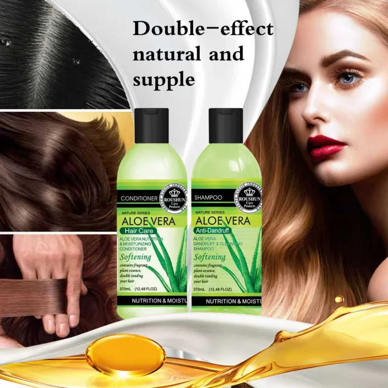 ROUSHUN Aloe Vera Shampoo & Conditioner Set – All Hair Types