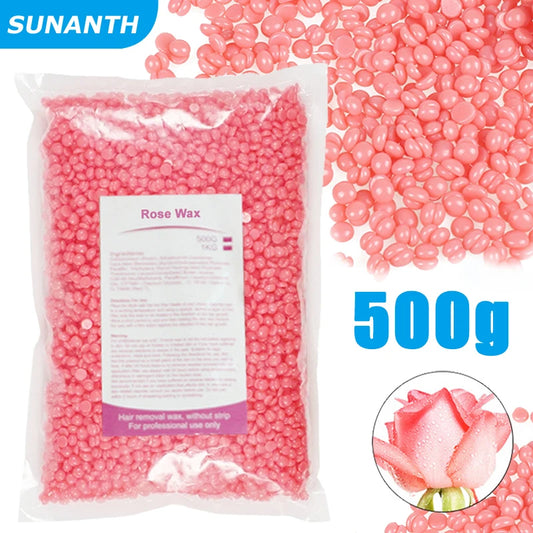 500g/200g/50g Hard Wax Beans For Body Hair Removal Versatile Painless Wax Warmer Waxing Beans for Wax Heater Machine Unisex Peaceful Pleasures Health and Wellness