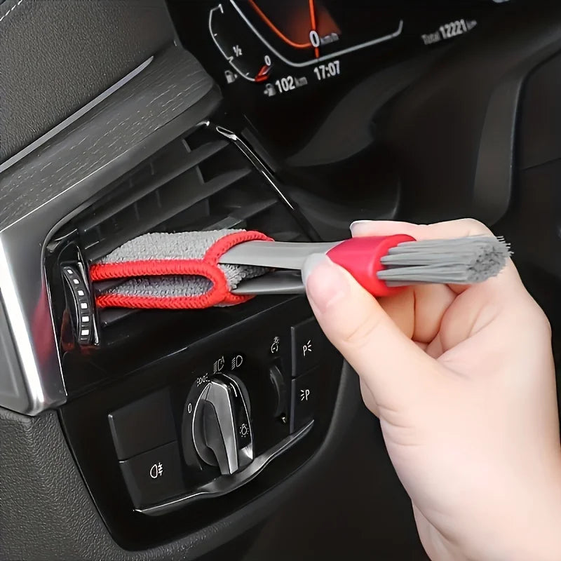 Double-Head Car Air Vent Detail Cleaning Brush | Interior Duster