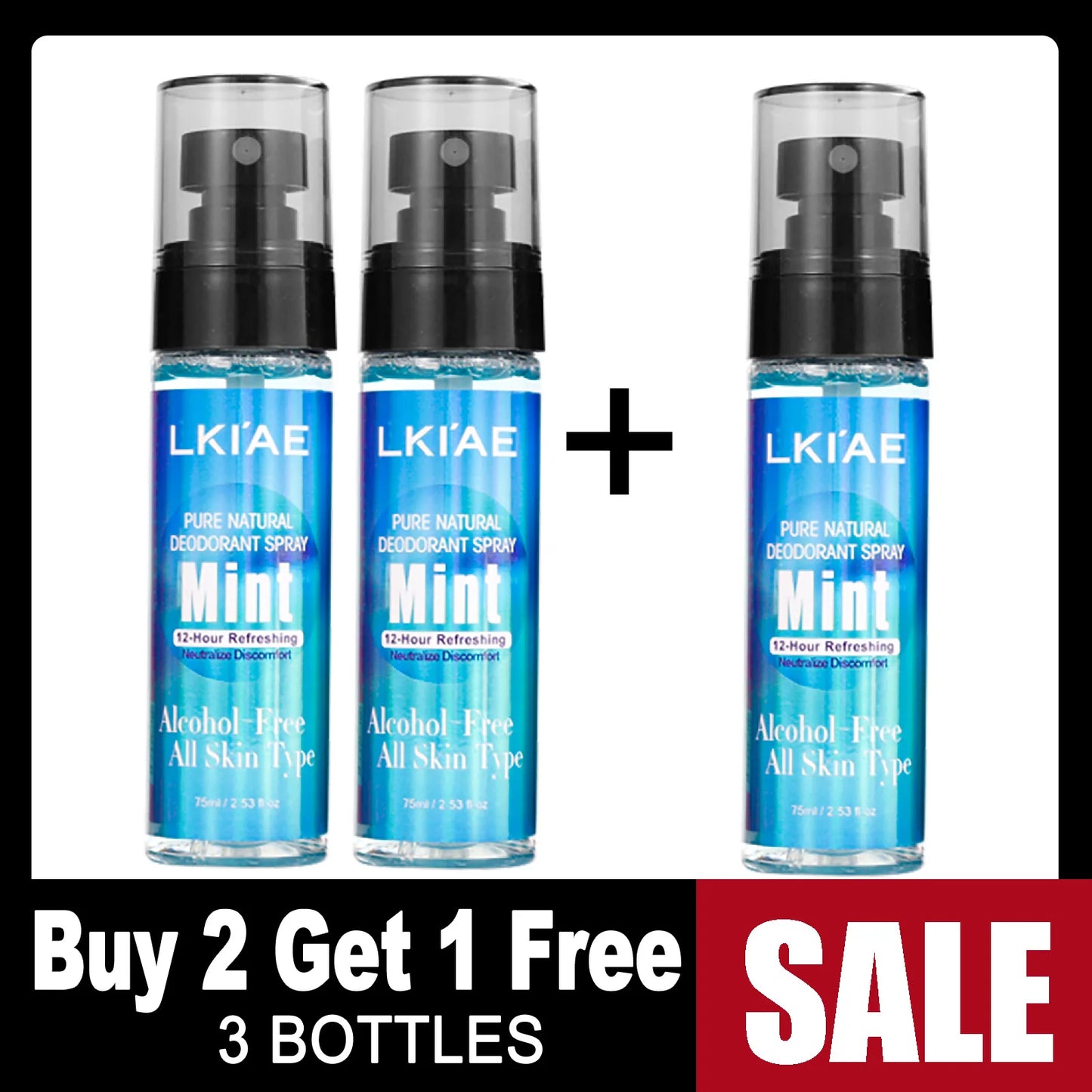 Natural Deodorant Body Spray | 12H Alcohol-Free Antiperspirant Mist