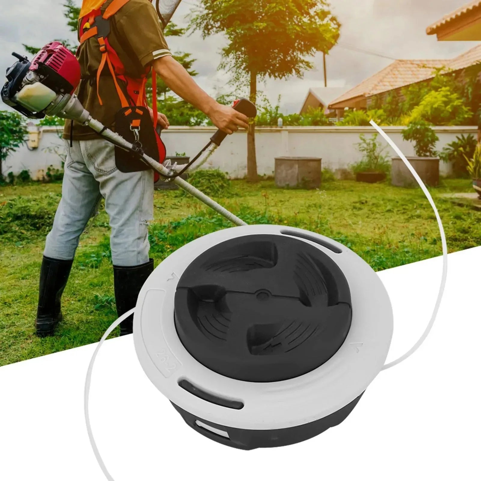 Replacement M10x1 Trimmer Head for Stihl FS55 FS130 FS250 AutoCut C26-2 Brush Cutter Grass Trimmer Accessories Peaceful Pleasures Health and Wellness