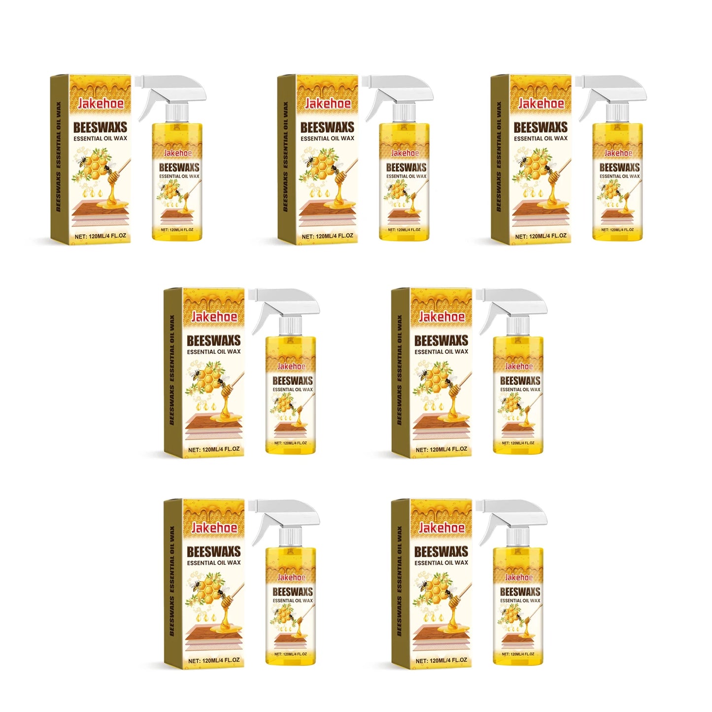 Beeswax Furniture Polish Spray | Wood Care, Waterproof & Shine Furniture Polish Spray Peaceful Pleasures Health and Wellness 7sets boxed