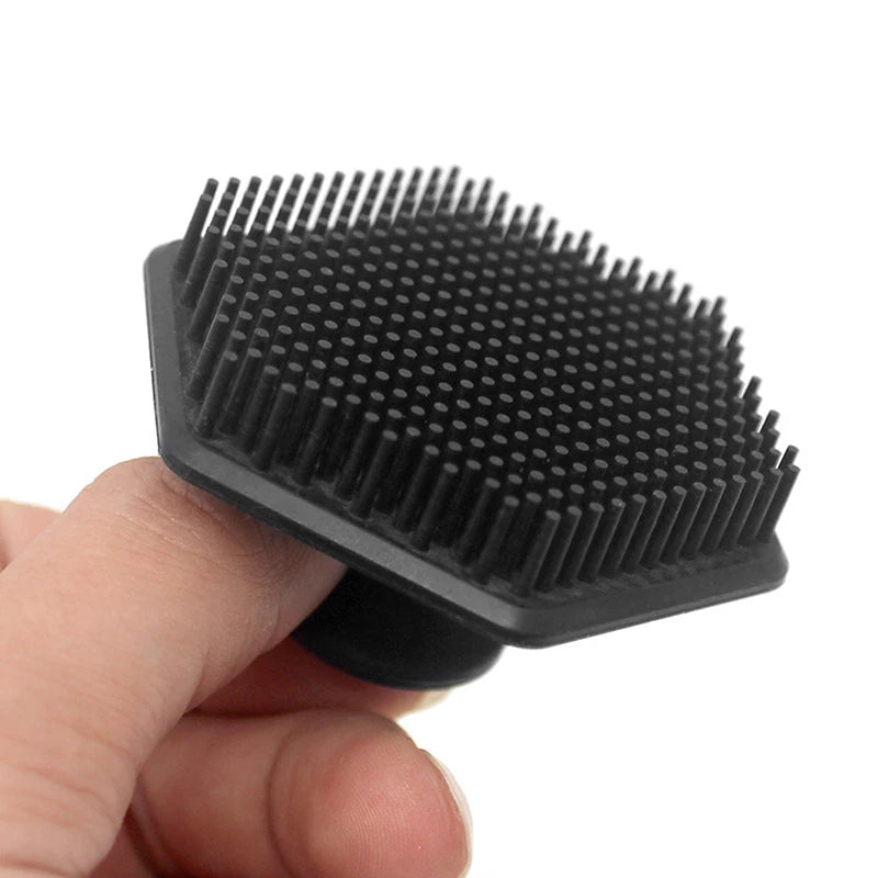 Cleaning Brush Silicone Face Brush Cleaning Brush Black Makeup Brush Makeup Remover Silicone Soft 1pc Peaceful Pleasures Health and Wellness