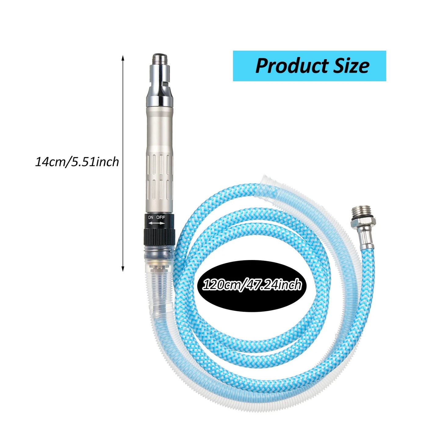Pencil Air Grinder Hose 2 Collets 1 Pneumatic Rotary Pen Stepless