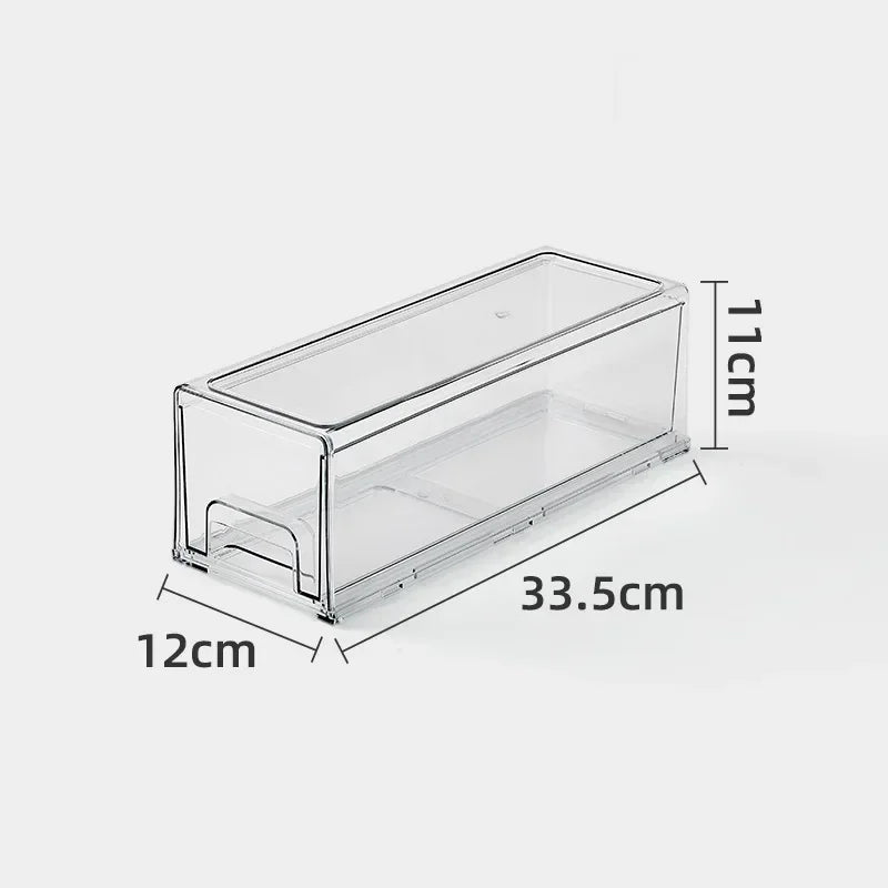 Transparent drawer storage box Large capacity Table cosmetic sundries sorting box Simple office stationery multilayer organizer Peaceful Pleasures Health and Wellness white S