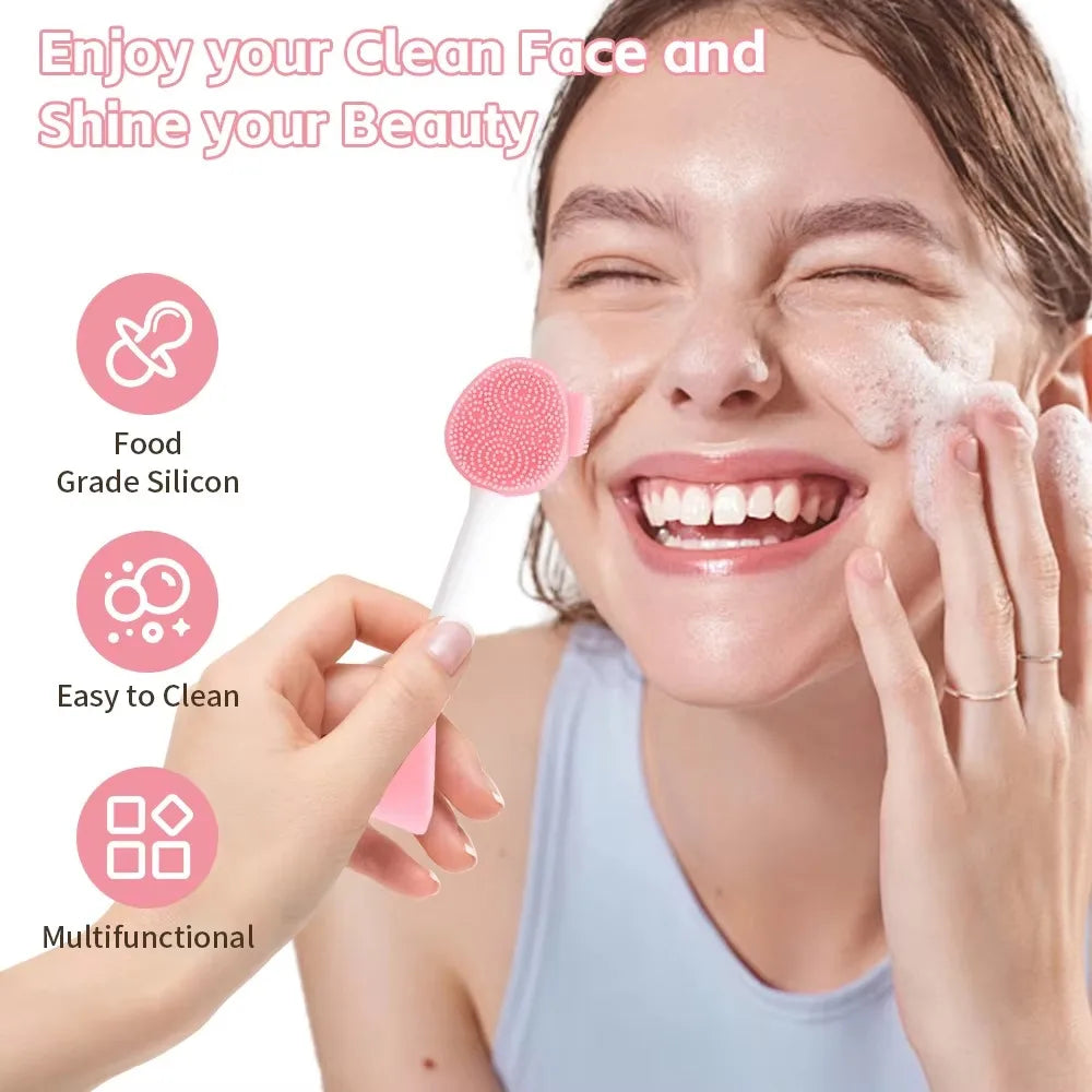 2-in-1 Silicone Facial Cleansing Brush & Mask Applicator