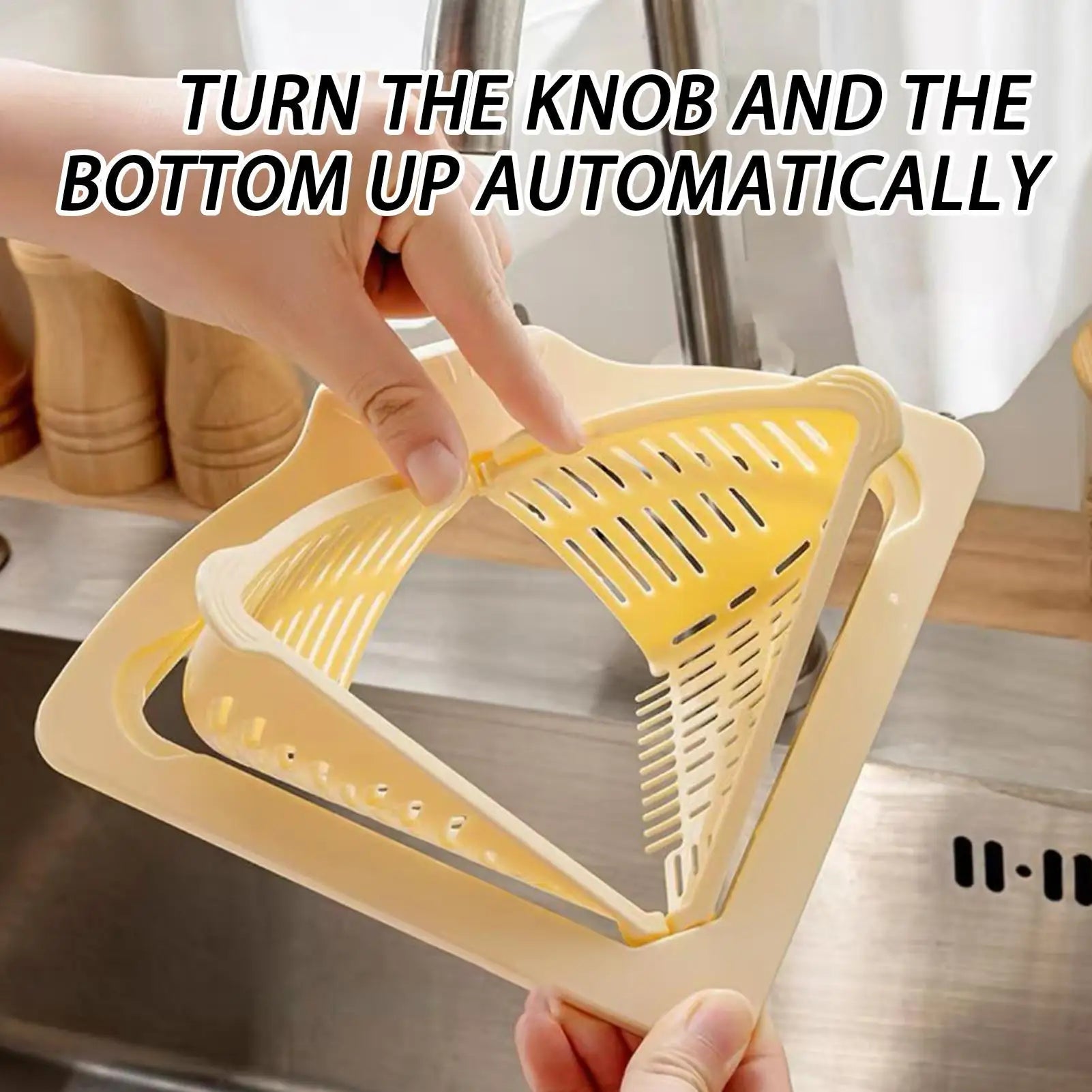 new Magnetic Silicone Sink Corner Rack Drain Strainer Basket For Kitchen, Storage For Trash Food Waste Fruits Vegetables Peaceful Pleasures Health and Wellness