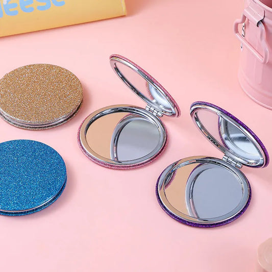 Folding Double-Sided Compact Pocket Mirror for Travel & Purse Compact Makeup Mirror Oasis Select