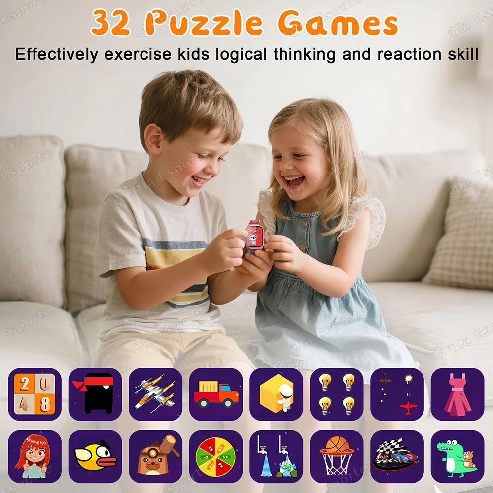 HT30 Kids Smartwatch – 1.83" HD, Camera & 22 Games