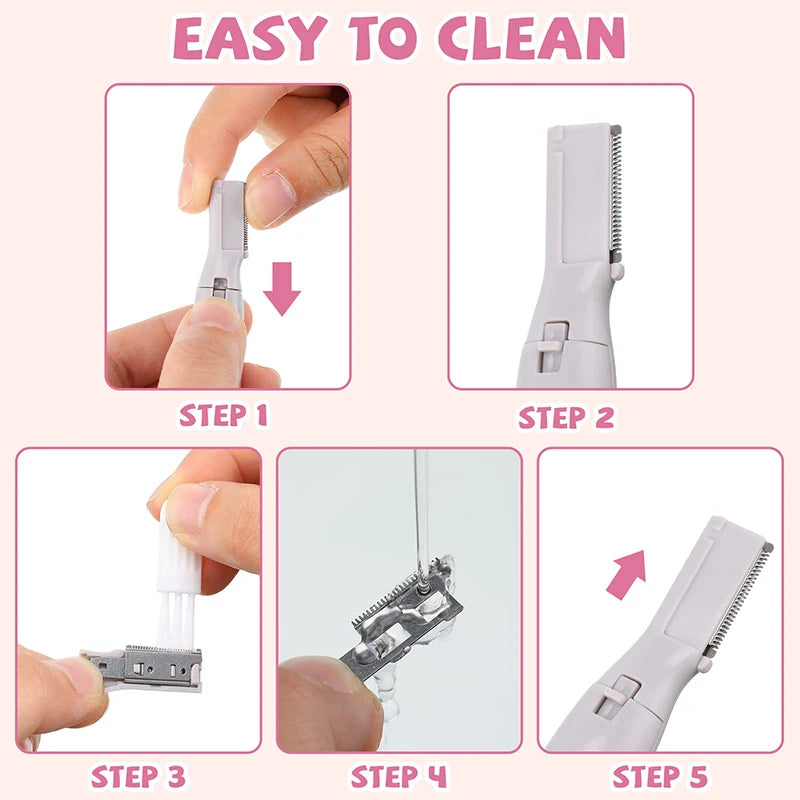 Electric Eyebrow Trimmer Mini Shaver Hair Remover Facial Shaver Hair Remover Facial And Neck Blur Lips Body Arms And Legs Peaceful Pleasures Health and Wellness