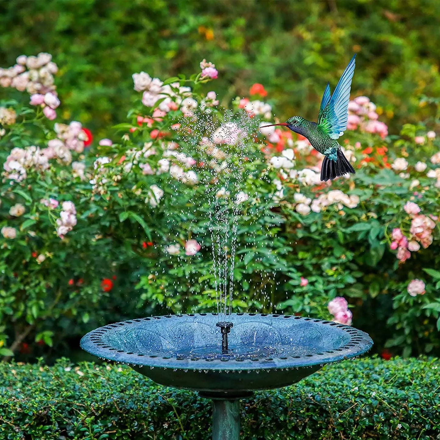 Solar Floating Fountain Pump – 2.5W, 6 Nozzles, Bird Bath & Pond