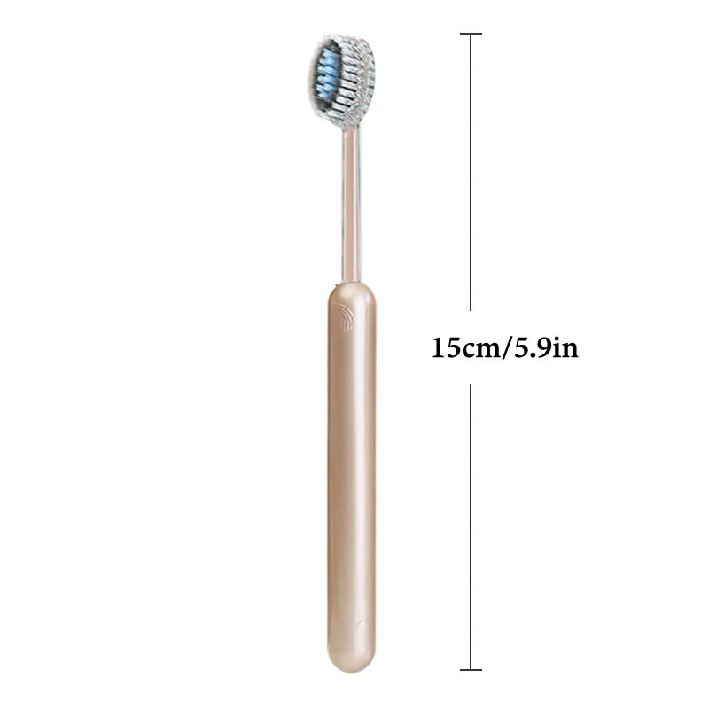 2Pcs Mouth Clean Toothbrush Ultra-Fine Soft Hard Bristle Toothbrush Deep Cleaning For Adults Whitening Teeth Peaceful Pleasures Health and Wellness