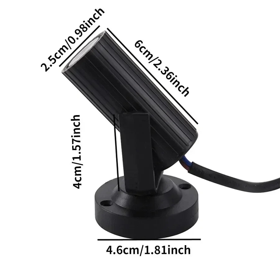 85-265V Mini RGB Spotlight LED Stage Lighting Effect Lightweight for Party Wedding Mirror Ball Club Dj Disco Bar KTV Events Peaceful Pleasures Health and Wellness