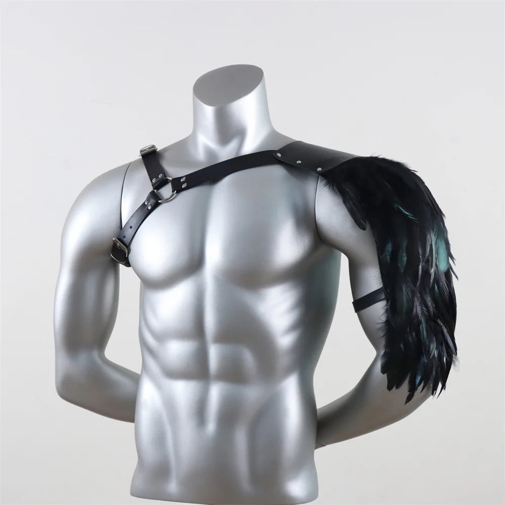 Halloween Renaissance Accessories Medieval Fur Leather Single