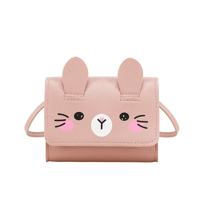 Girls Mini PU Leather Crossbody Bag – Kids Princess Purse