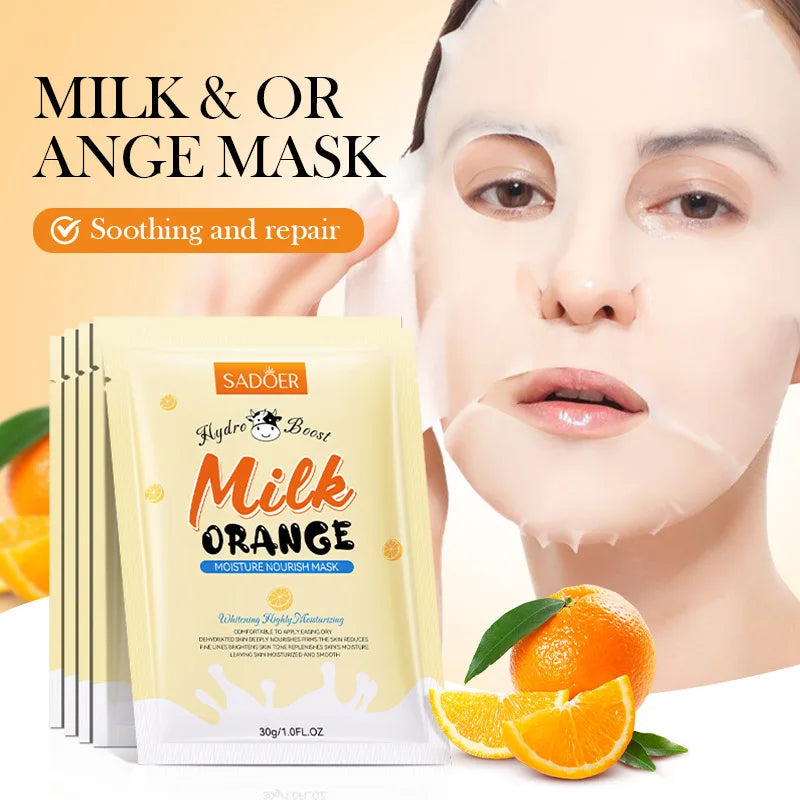 SADOER Vitamin C Avocado Face Sheet Masks – Moisturizing & Brightening